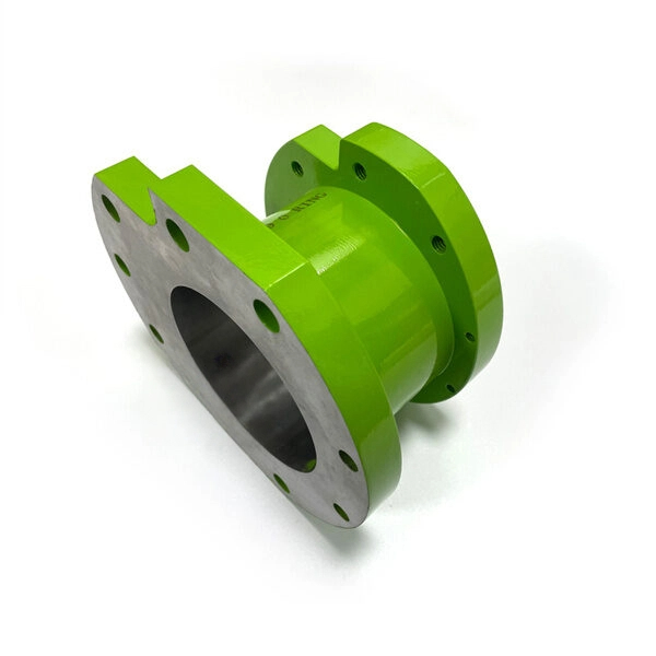 1045-Steel-Part_CNC-Turning_3-Axis-CNC-Milling_Green-Powder-Coating